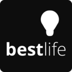 best life app to track anything black logo