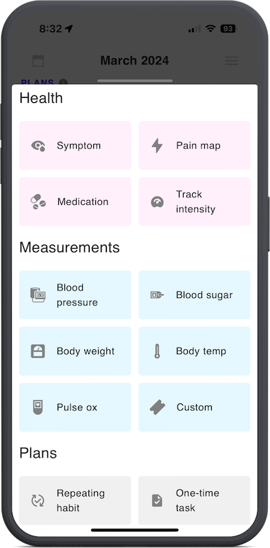 track symptoms and track medications using the all in one health tracker app best life