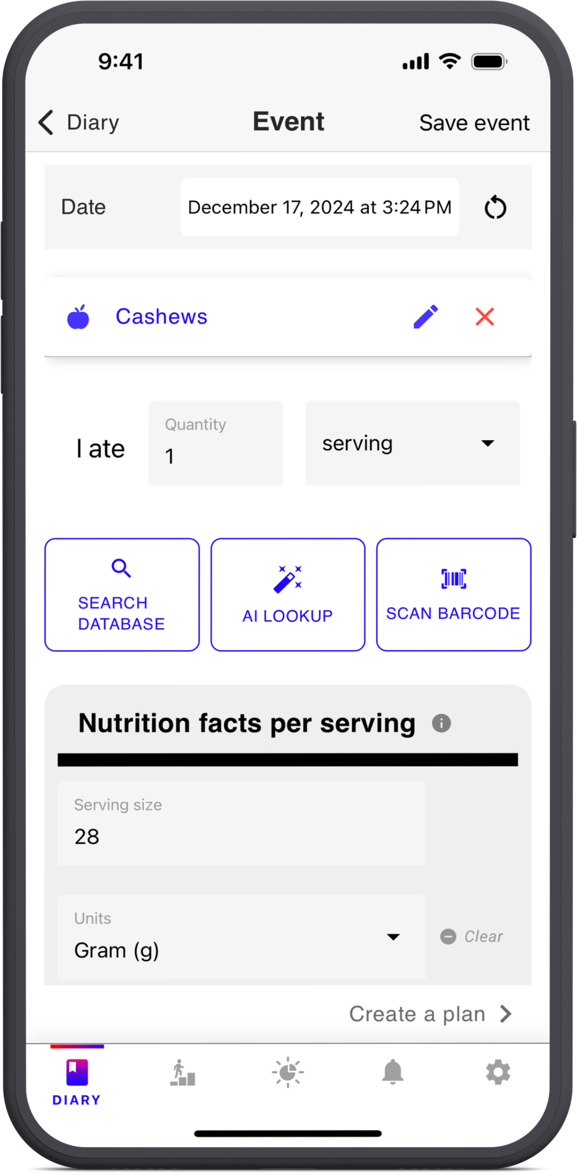 best life app for food and calorie tracking with AI and barcode scanner