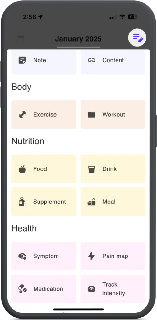 example medication management FAB best life app