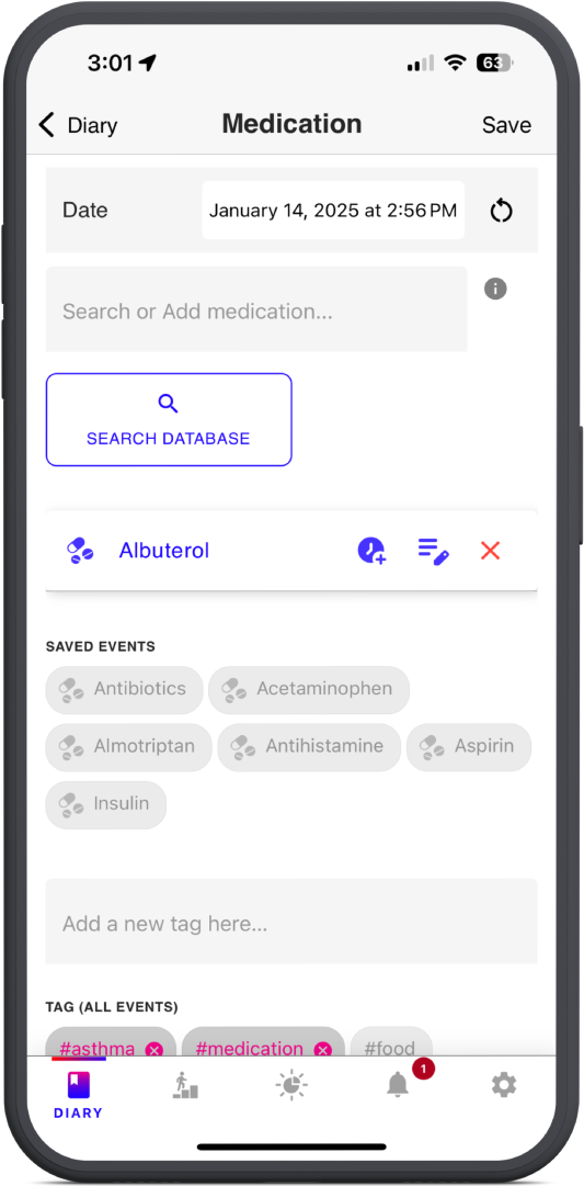 example medication management entry level best life app