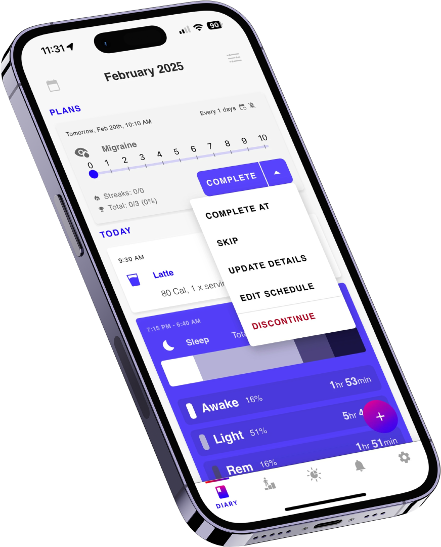 best life headache and migraine tracker app with reminders